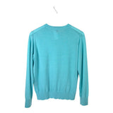 CURRENT ELLIOTT KNIT LONG SLEEVE DESIGNER SWEATER BLUE SMALL