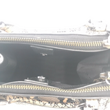 COACH PHYTON TEXTURE SATCHEL HANDBAG CREAM BLACK 11”x8.5”x6.5”