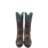 CORRAL WESTERN EMBROIDERED BOOTS TAN BROWN7.5