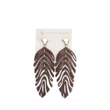 KENDRA SCOTT STATEMENT EARRINGS GOLD BROWN