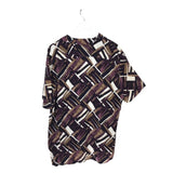 EXPRESS NWT$60 SHORT SLEEVE MEN SHIRT PURPLE BROWN XLARGE
