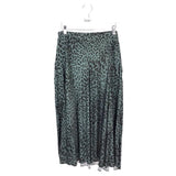 J. JILL ANIMAL MAXI SKIRT BLUE BLACK LARGE