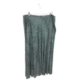 J. JILL ANIMAL MAXI SKIRT BLUE BLACK LARGE