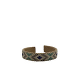 ETKIE RET$230 BEADED CUFF BRACELET BROWN MINT