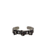 RICHARD SCHMIDT CUFF ROSES .925 MOTHER OF PEARL BRACELET SILVER WHITE