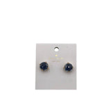 KATE SPADE RET$32 STUD GEMSTONE EARRINGS GOLDTONE BLUE