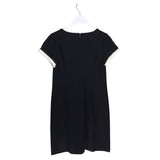 TALBOTS SHORT SLEEVE DRESS BLACK WHITE 6