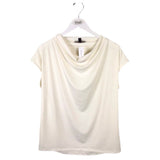 BANANA REPUBLIC NWT COWL CAP SLEEVE TOP CREAM MEDIUM
