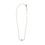 KENDRA SCOTT PEARL PENDANT NECKLACE GOLDTONE WHITE