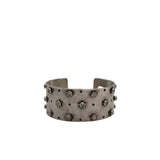 RICHARD SCHMIDT WIDE CUFF MOTHER OF PEARL BRACELET SILVER