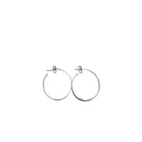 JAMES AVERY RETIRED .925 HAMMERED HOOP EARRINGS SILVER