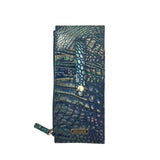 BRAHMIN CARDHOLDER WOMEN'S ACCESSORIES GREEN GOLD 7”x3”x0