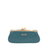 MIU MIU CROSSBODY CHAIN CLUTCH LUXE HANDBAG TEAL 7.5”x3”x1.5”