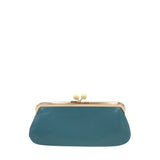 MIU MIU CROSSBODY CHAIN CLUTCH LUXE HANDBAG TEAL 7.5”x3”x1.5”