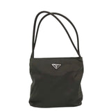 PRADA TESSUTO NYLON LUXE HANDBAG GREEN 10”x8.5x1”