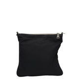 PRADA NYLON MESSENGER CROSSBODY LUXE HANDBAG BLACK 11”x11”x11.5”