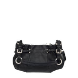 PRADA CALFSKIN LEATHER LUXE HANDBAG BLACK 11”x6”x2”
