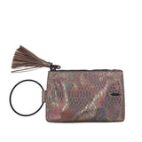 THACKER WRISTLET ZIPPER HANDBAG BRONZE