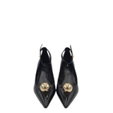 HEEL ANKLE PUMP SHOES BLACK 8