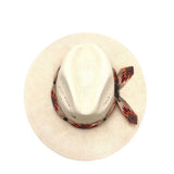 ROCK'EM STRAW WESTERN HAT BEIGE BROWN LARGE