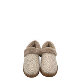 TOMS NWT SLIPPER FAUX FUR TRIM SHOES OATMEAL 8