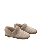 TOMS NWT SLIPPER FAUX FUR TRIM SHOES OATMEAL 8