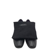MEZLAN RET$695 OSTRCH/CROC LOAFER MEN SHOE BLACK 14M