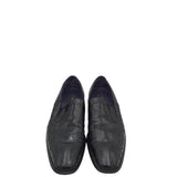 MEZLAN RET$695 OSTRCH/CROC LOAFER MEN SHOE BLACK 14M