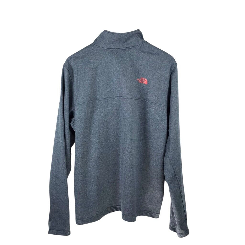 THE NORTH FACE 1/4 ZIP PULLOVER MEN SWEATER BLUE RED LARGE