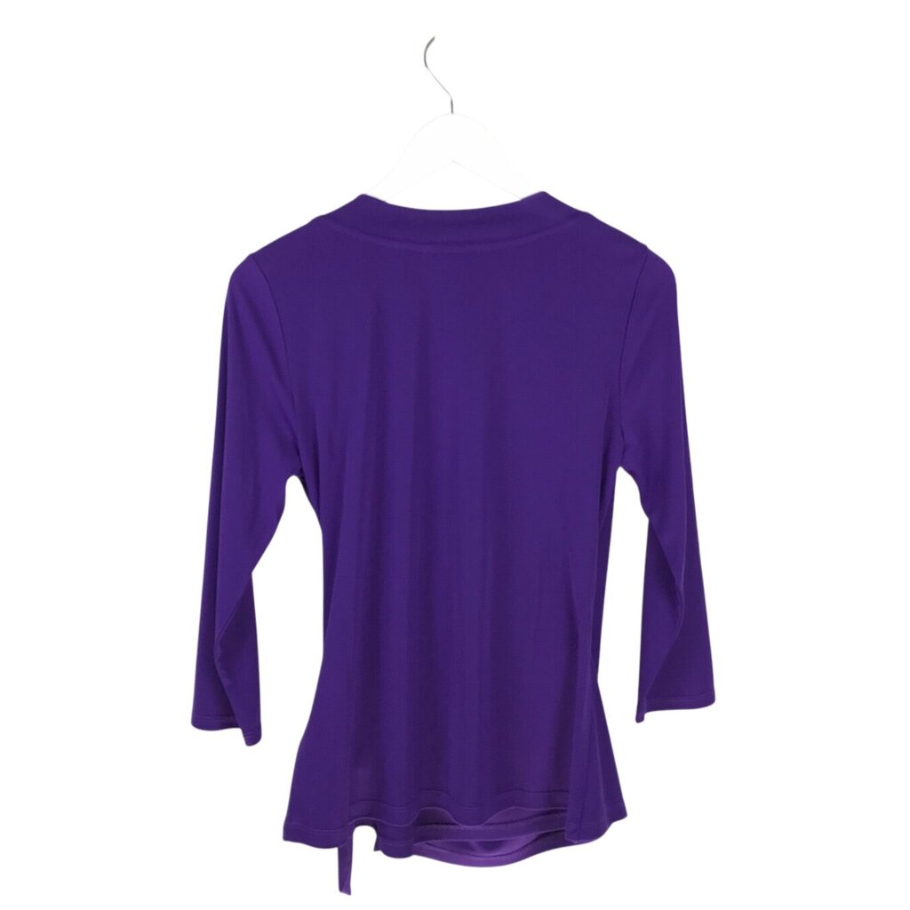 LAUREN RALPH LAUREN NWT$89 3/4 SLEEVE TOP PURPLE LARGE
