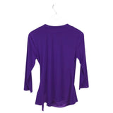 LAUREN RALPH LAUREN NWT$89 3/4 SLEEVE TOP PURPLE LARGE