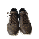 LOUIS VUITTON RUN AWAY SNEAKERS LUXE MEN SHOES BROWN/BLACK 10