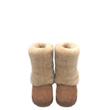 UGG SHEEPSKIN BOOTIES BOOTS BROWN 6