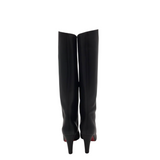 CHRISTIAN LOUBOUTIN RET: $1295 MARMARA BOTTA 85 LUXE BOOTS BLACK 37