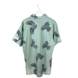 TRAVIS MATHEW NWT POLO PRINT SHORT SLEEVE MEN SHIRT SAGE BLACK XLARGE