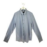 VERSACE COLLECTION LONG SLEEVE MEN SHIRT BLUE 17.5-44