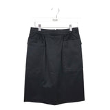 BURBERRY TWILL CARGO PENCIL SKIRT LUXE SKIRT BLACK 40