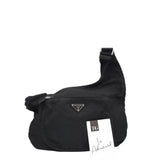 PRADA TESSUTO SLING MESSENGER LUXE HANDBAG BLACK 12.5”x14”x2”
