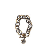 CHAINLINK PENDANT BRACELET TWO TONE