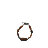 BARSE .925 BEADED BRACELET BROWN GREEN