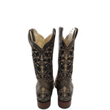 CRUZALTA EMBROIDERED STUDS BOOTS BROWN TAN 10.5