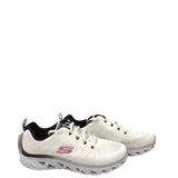 SKECHERS LACE UP SNEAKER SHOES WHITE 9.5