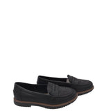CLARKS LOAFER SHOES BLACK GRAY 8.5