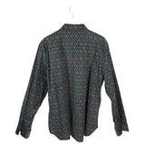 ROBERT GRAHAM PRINT LONG SLEEVE MEN SHIRT GREEN MULTI 2XL