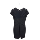 BEBE NWT$54 CAP SLEEVE DRESS BLACK SMALL