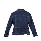 WHITE HOUSE BLACK MARKET NWT$185 DENIM BUTTON JACKET BLUE SMALL