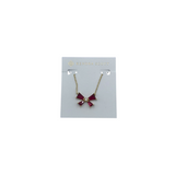 KENDRA SCOTT NWT$75 BOW PEARL NECKLACE RED WHITE