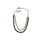 KENDRA SCOTT NWT$98 DOUBLE STRAND NECKLACE GOLD BLACK