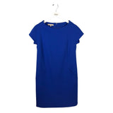MICHAEL KORS WOOL SHORT SLEEVE DESIGNER DRESS BLUE 6