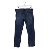 PILCRO AND THE LETTERPRESS EMBROIDERED SLIM JEANS BLUE PINK 27